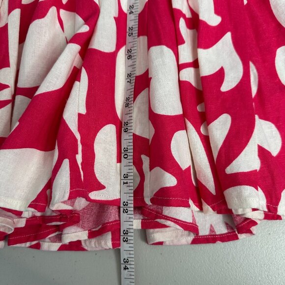 House of Harlow 1960 Mini Dress Size 6 Pink Linen Blend - Picture 9 of 10